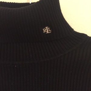 Black turtleneck sweater